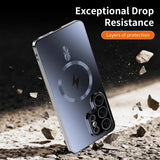 Luxury Plating Magnetic Camera Lens Case for Samsung