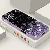 Cherry Blossom Wrist Strap Soft Case For iPhone