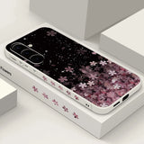 Luxury Sakura Lanyard Case For Samsung