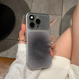 Fashion Crystal Large Window Glitter Gradient Case for iPhone