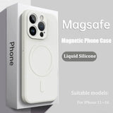 Liquid silicone soft strong magnetic case for iPhone