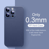 Ultra Thin Matte Translucent Hard Case For iPhone