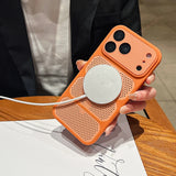 Big Windows Heat Dissipation Magnetic Case For iPhone