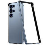 Hybrid Silicone Frame Aluminum Metal Case for Samsung