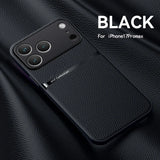 Armor Leather Pattern Case For iPhone