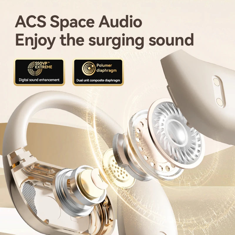 Round Design Dynamic Essence Waterproof Bluetooth Earphone