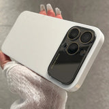 Luxury Mirror Glass Large Window Case for iPhone
