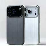 3D Stripe Metal Paint Magnetic Case For iPhone