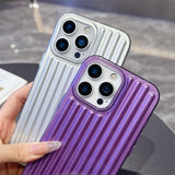 Luxury Corrugated Metallic Paint Matte Case For iPhone