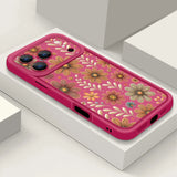Cartoon Flowers TPU Soft Silicone Case For iPhone