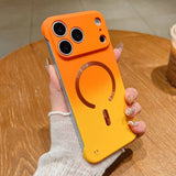 Ultra-Thin Gradient Frameless Magnetic Case for iPhone