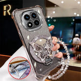 Crystal Bracelet Glitter Butterfly Mirror Stand Case For Samsung