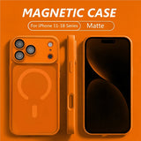 Luxury Magnetic Translucent Matte Case for iPhone