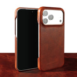 Genuine Leather Aesthetic Vintage Case for iPhone