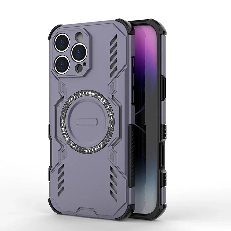 Magsafe Magnetic Armor Shockproof Case For iPhone