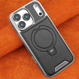 Magnetic Rotat Bracket Leather Case For iPhone