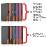 Magnetic Flip Leather Wallet Case For Samsung