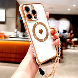 Plating TPU Wrist Lanyard Bracelet  Case For iPhone