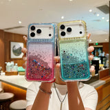 Gradient Quicksand Soft TPU+Hard Bumper Case For iPhone