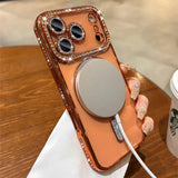 Luxury Glitter Diamond Magnetic Shockproof Case For iPhone