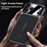 Luxurious Leather Electroplated Soft TPU Case For iPhone