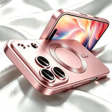Luxury Plating Matte Magnetic Case For iPhone