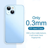 Ultra Thin Matte Translucent Hard Case For iPhone