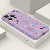 Luxury Flower Buds Lanyard Case For iPhone