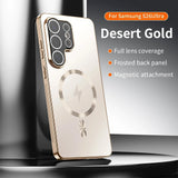 Luxury Plating Magnetic Camera Lens Case for Samsung