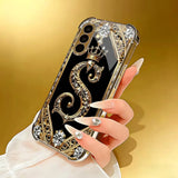 Crown Electroplated Glass Case for Samsung