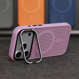 Luxury Cooling Camera Holder Case for iPhone