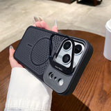 Magnetic Shockproof Matte Lens Holder Case For iPhone