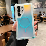 Luxury Shockproof Magnetic Changing Color Case for Samsung