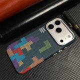 Alloy Lens Matte Carbon Fiber Texture Case for iPhone