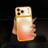 Original Gradient Matte Shockproof Liquid Silicone Case For iPhone