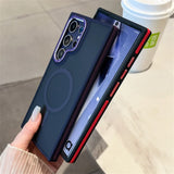 Luxury Matte Magnetic Shockproof Case For Samsung