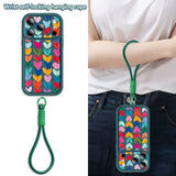 Colorful Heart Printed Strap Case For iPhone