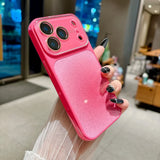 Fashion Large Window Glitter Color Contrast Case for iPhone