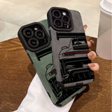 Cool Sports Car Leather Case For iPhone