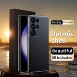 Luxury Leather Plated Edge Case for Samsung