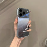 Fashion Crystal Large Window Glitter Gradient Case for iPhone
