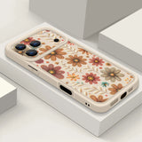 Cartoon Flowers TPU Soft Silicone Case For iPhone