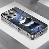 Metal Tempered Glass Electroplated Case For iPhone