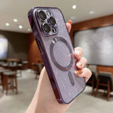 Luxury Electroplate Soft Bumper Glitter Case For iPhone