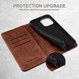 Leather Wallet Flip Case For iPhone