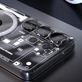 Clear Magnetic Circuit Board Case For Samsung