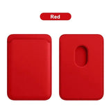 Leather Magnetic Card Holder Wallet For iPhone