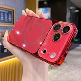 Luxury Plating Tempered Glass Case For iPhone