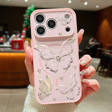 Gold Butterfly Pattern Magnetic Case For iPhone