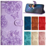 Flower Leather Wallet Card Holder Case for iPhone